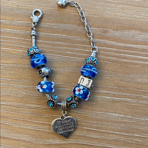Teacher Charm Bracelet - Picture 2 of 7